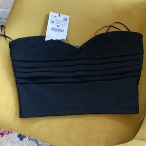 Zara Black Crop Top
